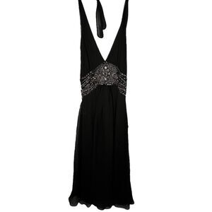 Adrianna Papell Black‎ Silk Dress